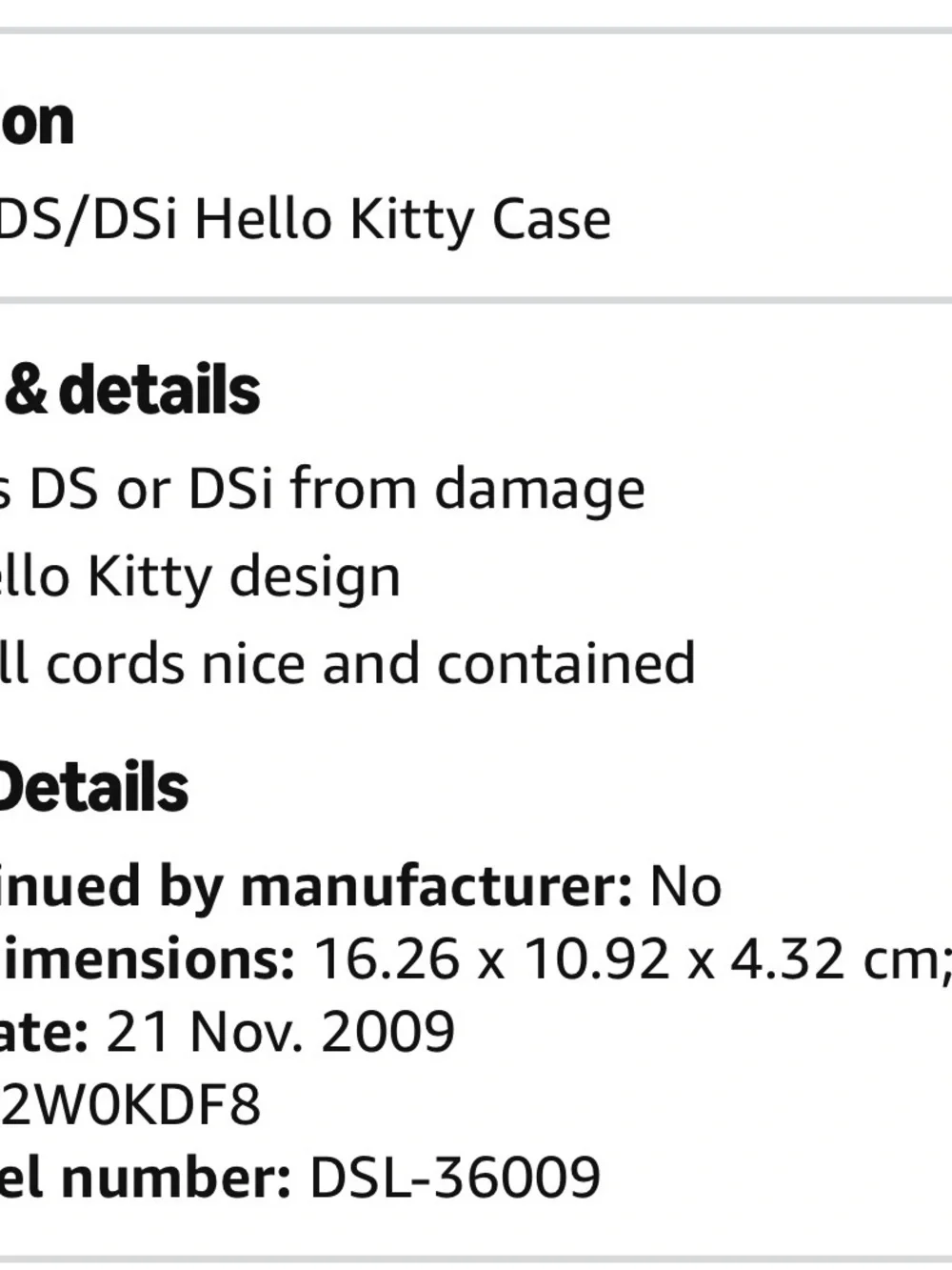 Hello Kitty Nintendo Carry case A13